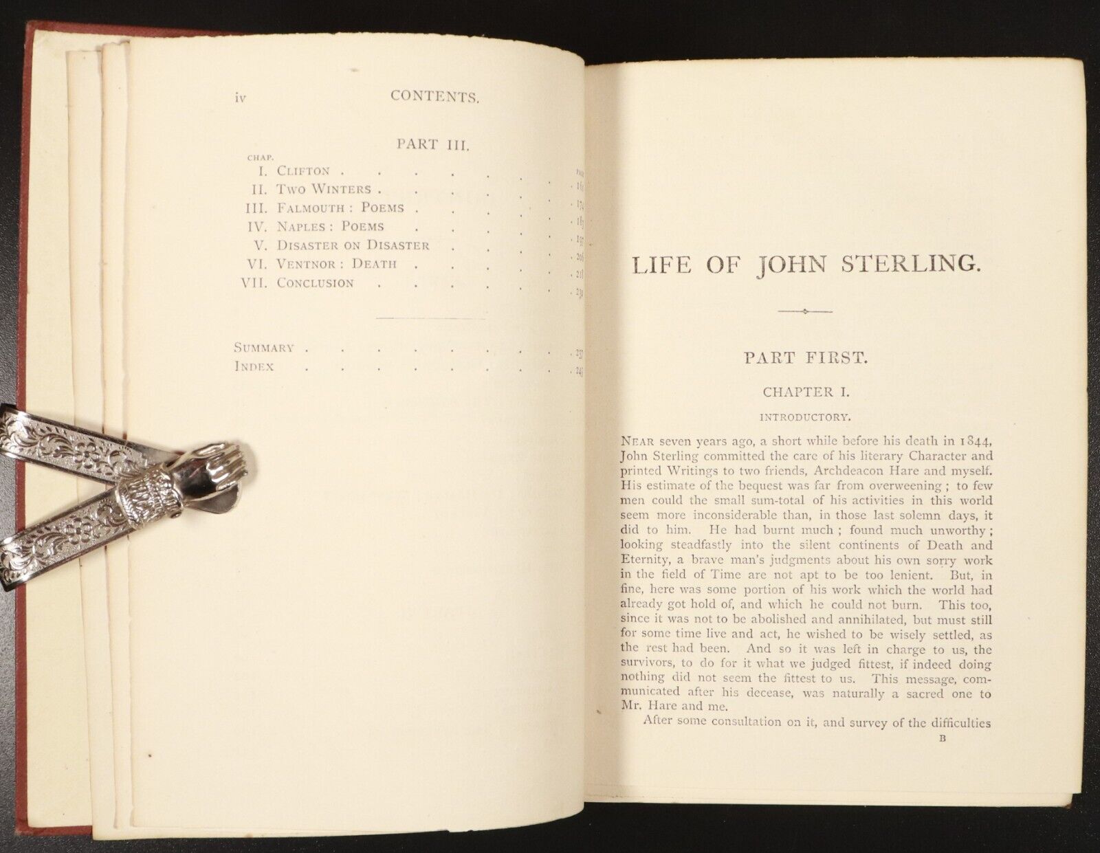 1871 Life Of John Sterling by Thomas Carlyle Antiquarian History Biography Book