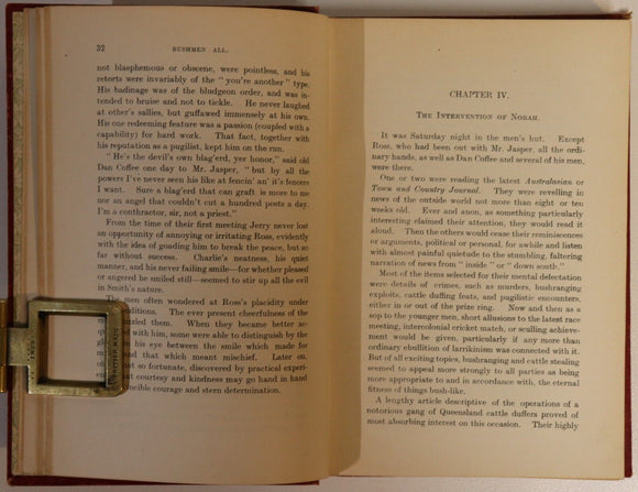 1908 Bushmen All: Romance Of The Never-Never Antique Australian Fiction Book