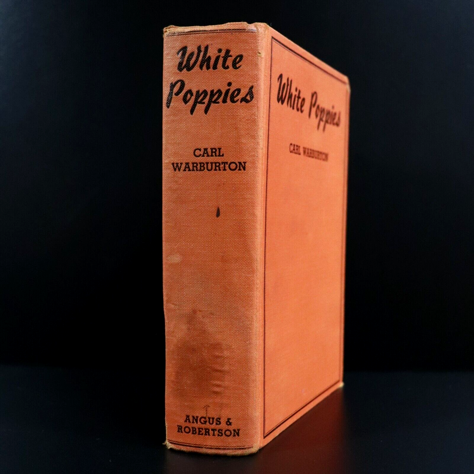 1937 White Poppies by Carl Warburton Antique Australian Fiction Book Indigenous