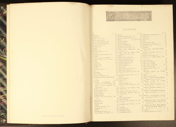 1903 The Encyclopaedia Britannica Vol XXXIV MAPS Antique Reference Book 10th Ed