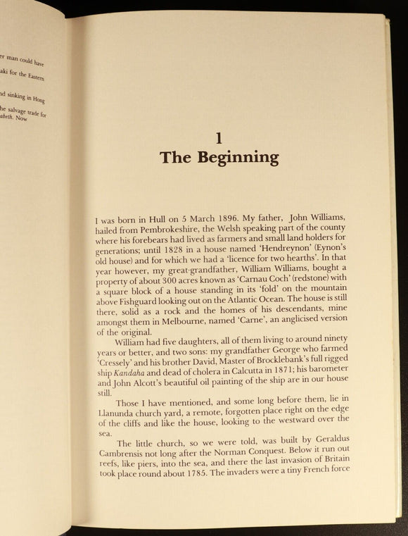 1981 So Ends This Day Sir John Williams Australian Maritime History Book SIGNED