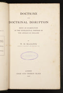 1900 Doctrine & Doctrinal Disruption by W.H. Mallock Antique Theology Book-2
