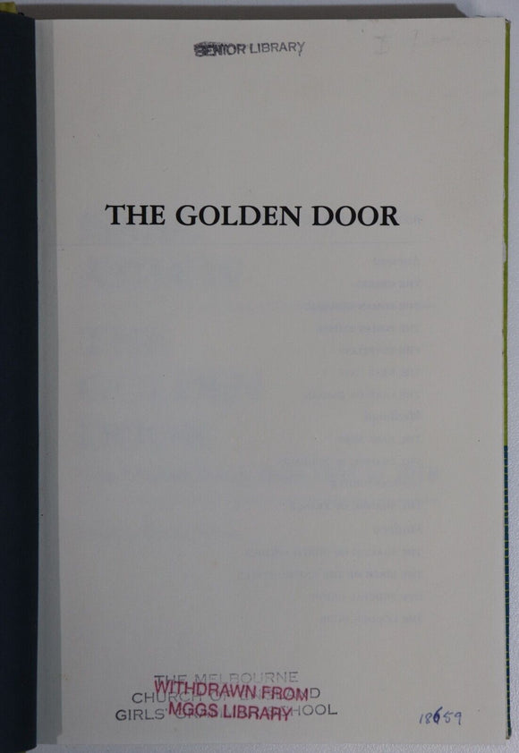 1977 The Golden Door by Isaac Asimov Vintage American History Book