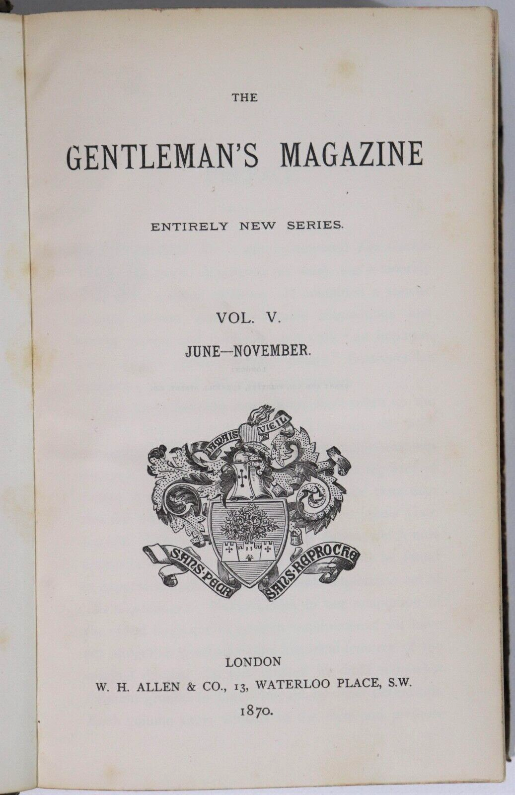 1869 3vol The Gentleman's Magazine Antique British History Reference Books