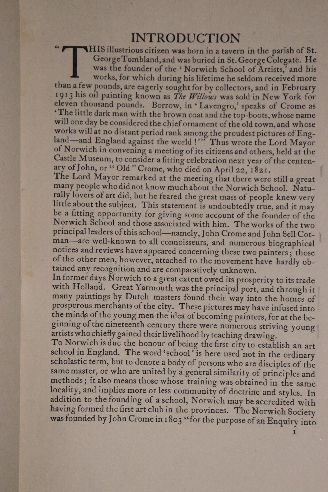 1920 The Norwich School by HM Cundall Antique British Art Reference Book
