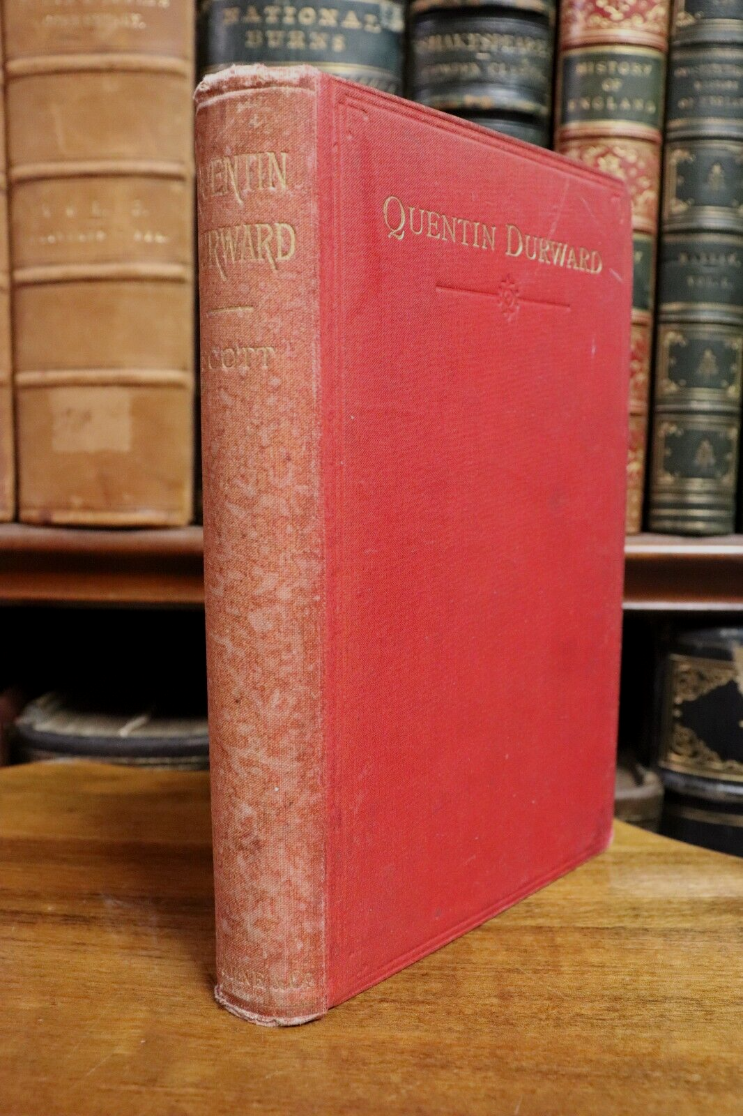 c1910 Quentin Durward by Sir Walter Scott Antique British Fiction Book