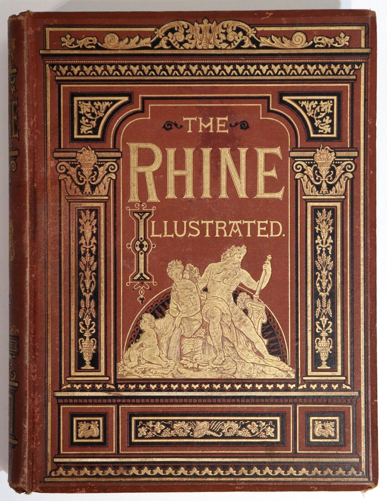 1878 The Rhine: From Source To The Sea by G Bartley Antique Picturesque Book