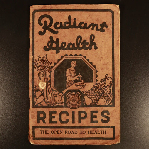 1941 Radiant Health Recipes Antique Australian Cook Book Mary L. Nicholls