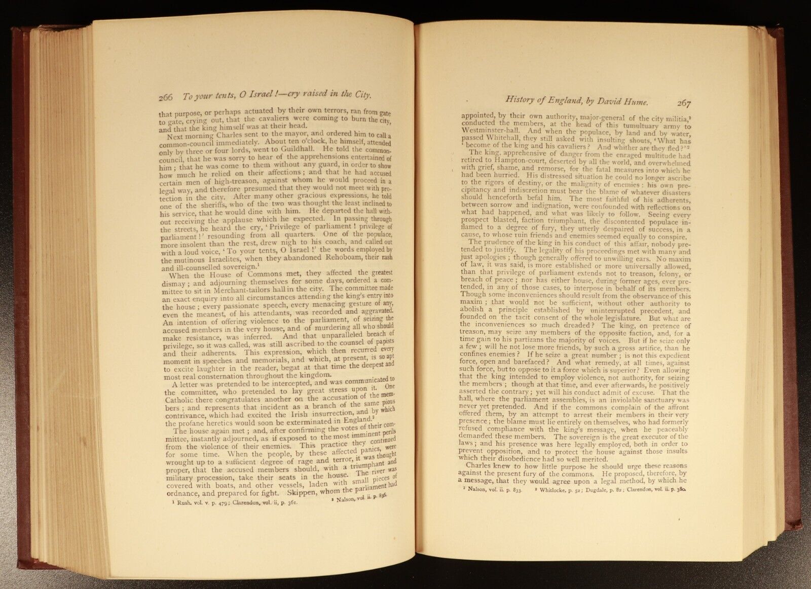 c1880 3vol The History Of England by David Hume Antique History Book Set