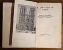 1927 A Loiterer In Paris by Helen W. Henderson Antique Travel Book 1st Edition-3