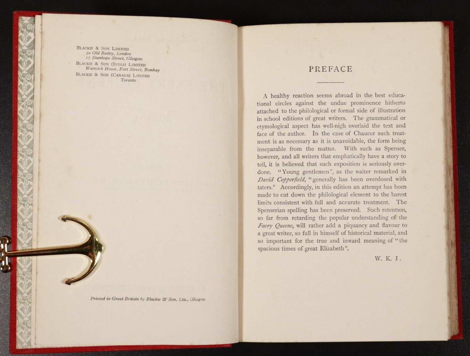 c1920 The Faery Queene by Edmund Spenser Antique British Poetry Book