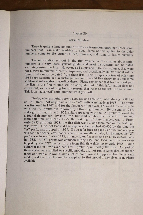 1990 The Gibson Guitar Vol. 2 by Ian C Bishop Gibson Guitar Reference Book
