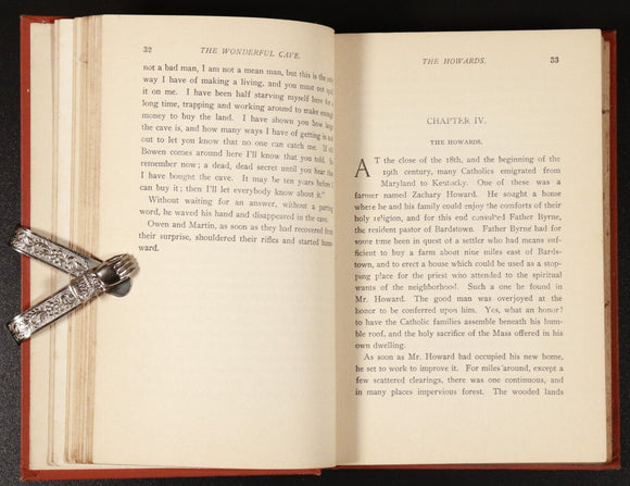 c1908 The Cave By The Beech Fork by HS Spalding Antique Adventure Fiction Book