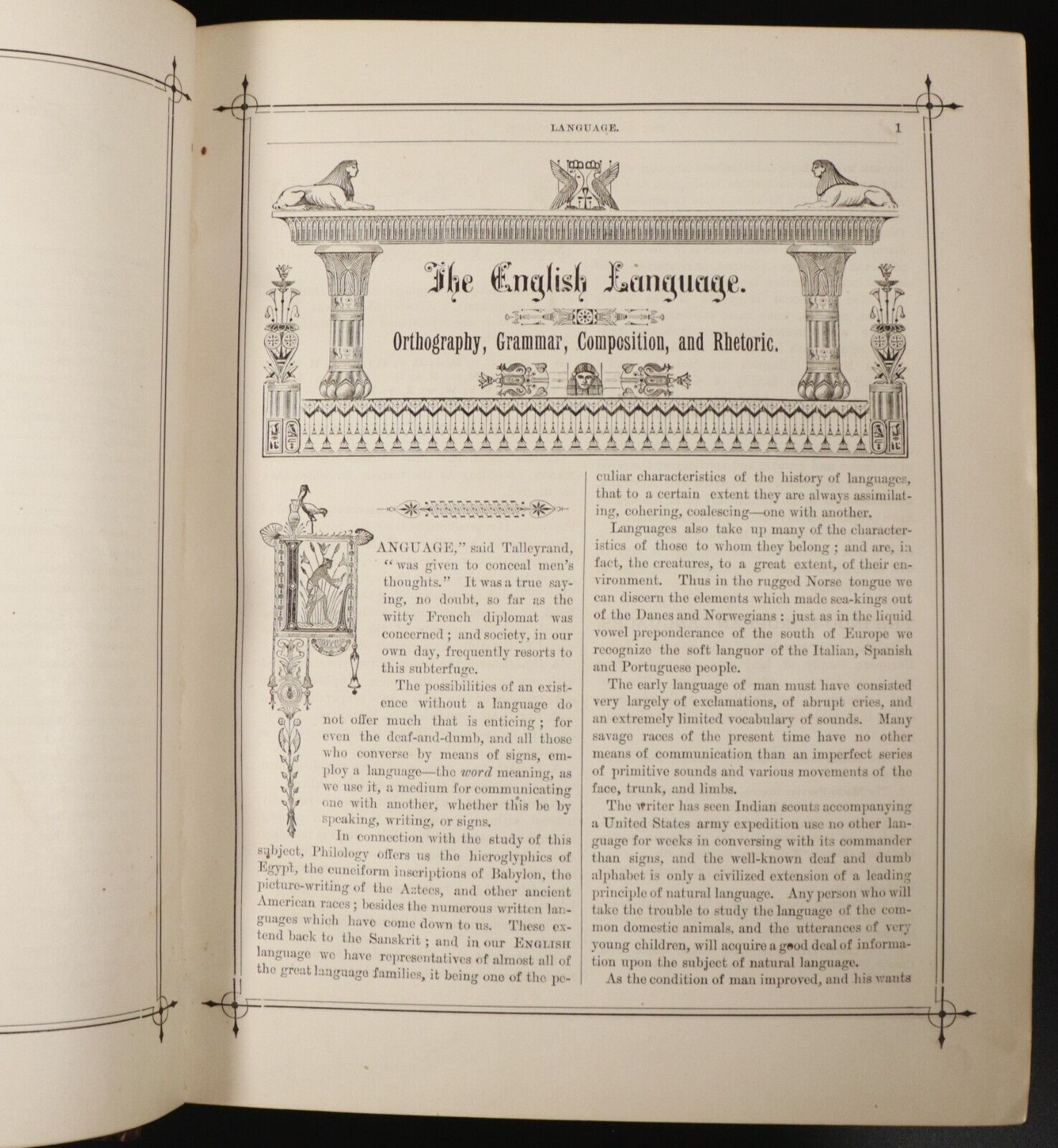 1884 The Universal Self Instructor Antique General Reference Book Illustrated