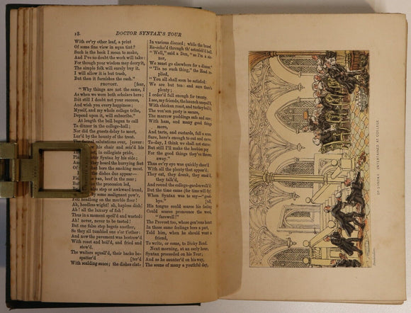 1869 Doctor Syntax's Three Tours by William Combe Antique British Fiction Book