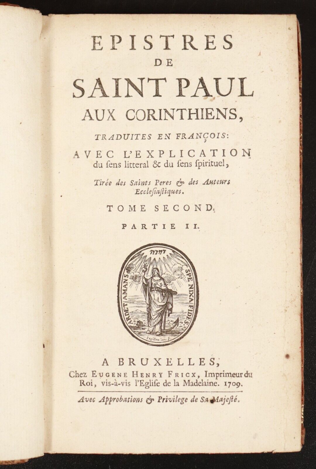 1709 3vol Epistres De Saint Paul Antiquarian French Theology Books Corinthiens