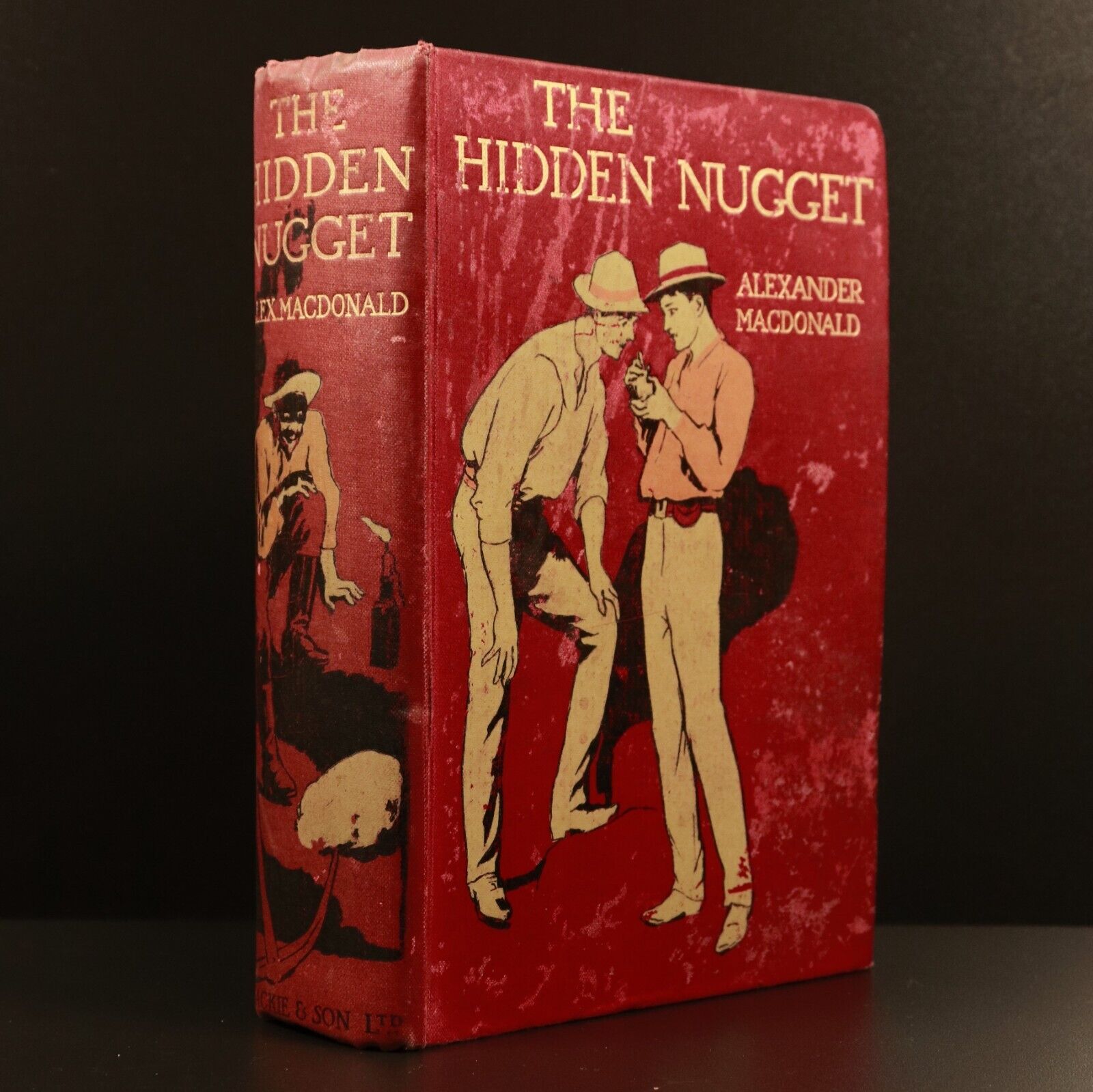 1910 The Hidden Nugget Story Of Australian Goldfields Antique Fiction Book 1st