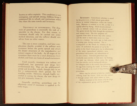 Sex Education In Pictures by DJ Farrell 1946 Antique Sexual Reference Book