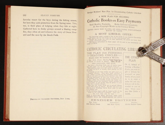 c1908 The Cave By The Beech Fork by HS Spalding Antique Adventure Fiction Book