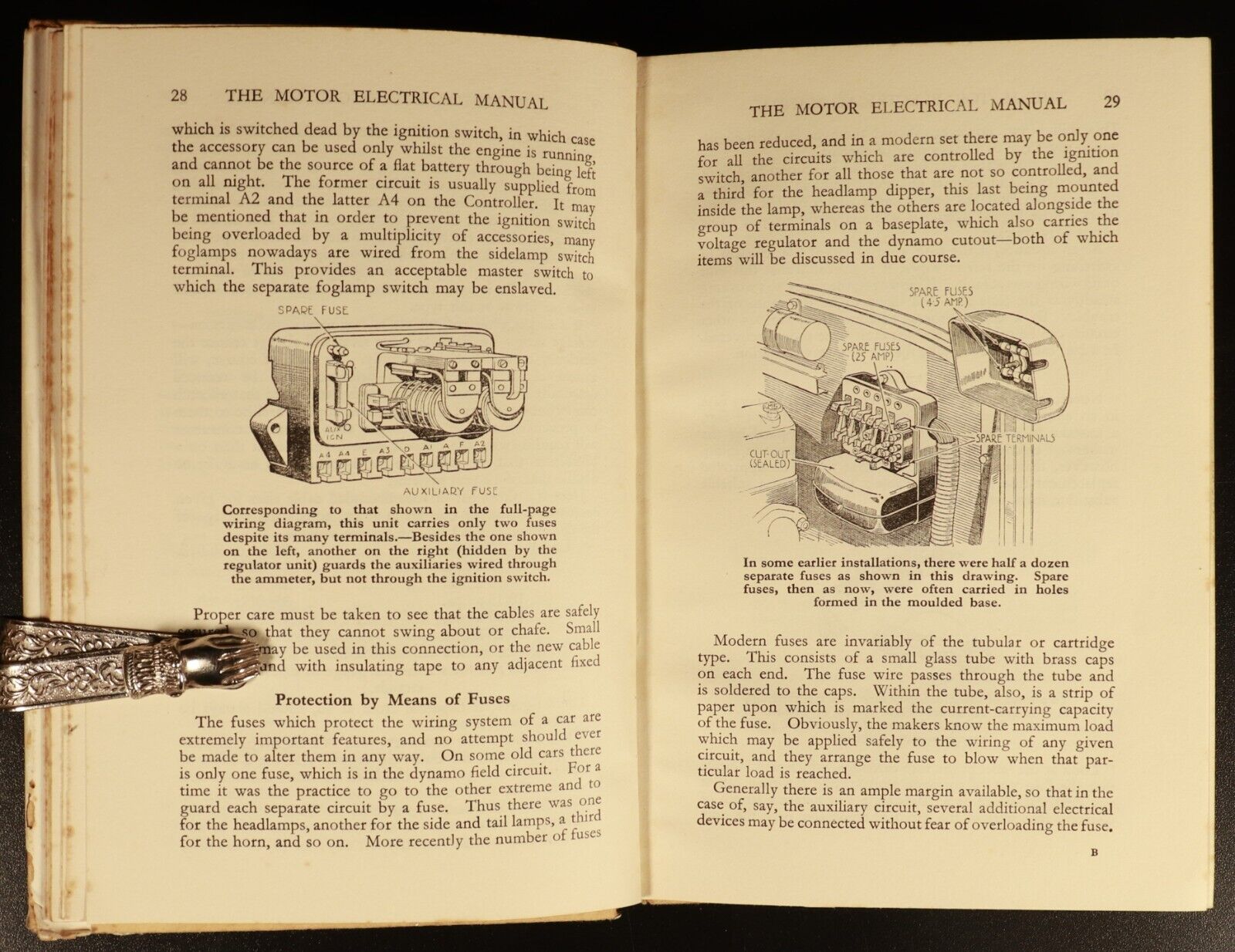 c1948 The Motor Electric Manual 10th Edition Antique Automotive Reference Book