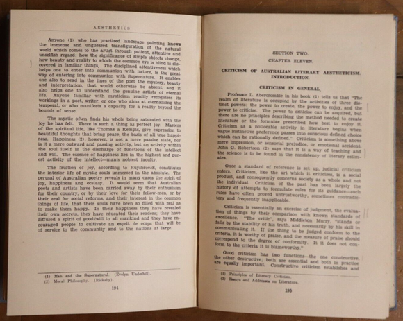 1949 Australian Aestheticism by DH Rankin Scarce 1st Edition Australian Art Book