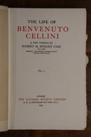 Life Of Benvenuto Cellini - 1927 - Antique Italian History Books 2 Vol Set-3