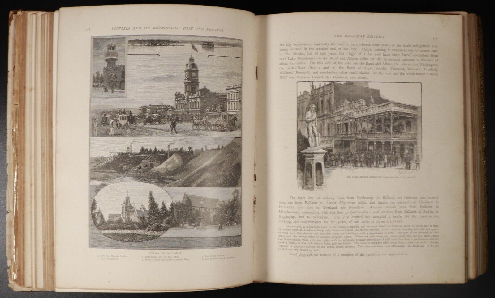 1888 Victoria & Its Metropolis Past Present Antiquarian Australian History Book