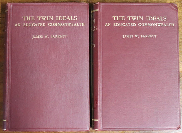 1918 The Twin Ideals: An Educated Commonwealth Australian History Book Set