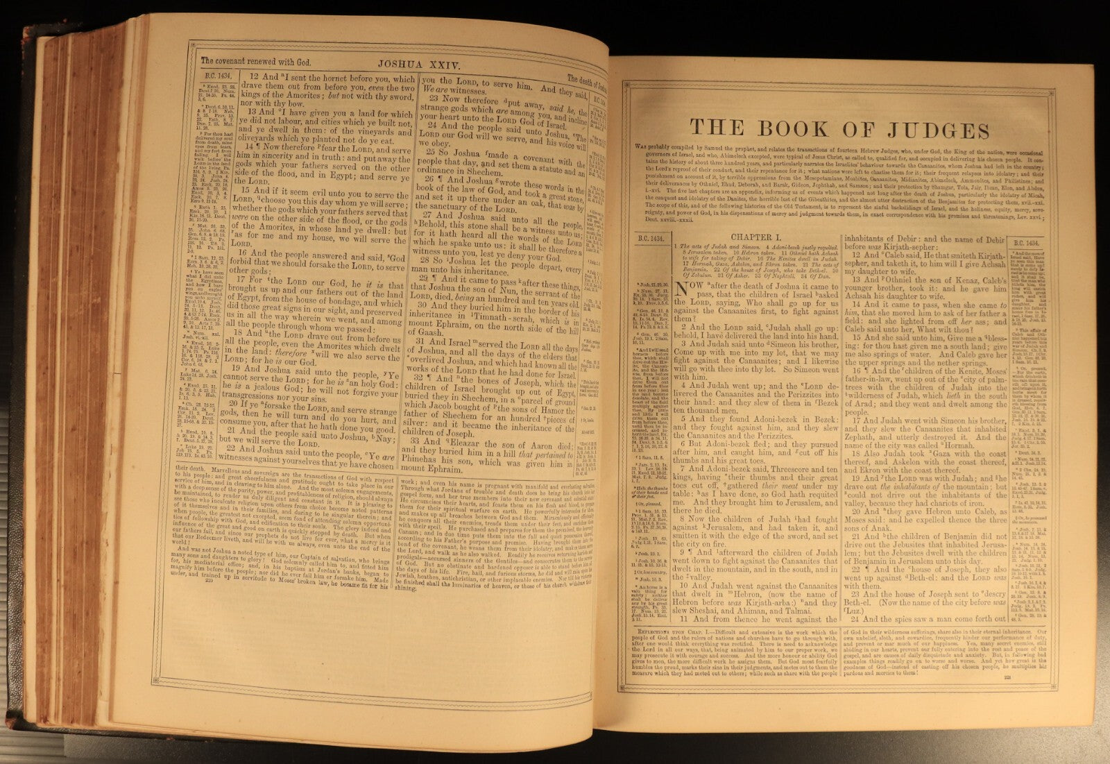 c1880 Self Interpreting Family Bible Rev John Brown Antiquarian Leather Bible