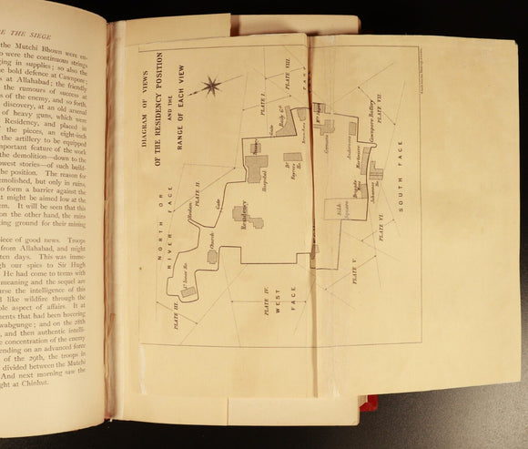 1895 Lucknow & Oude In The Mutiny by M. Innes Antique British Military Book Maps