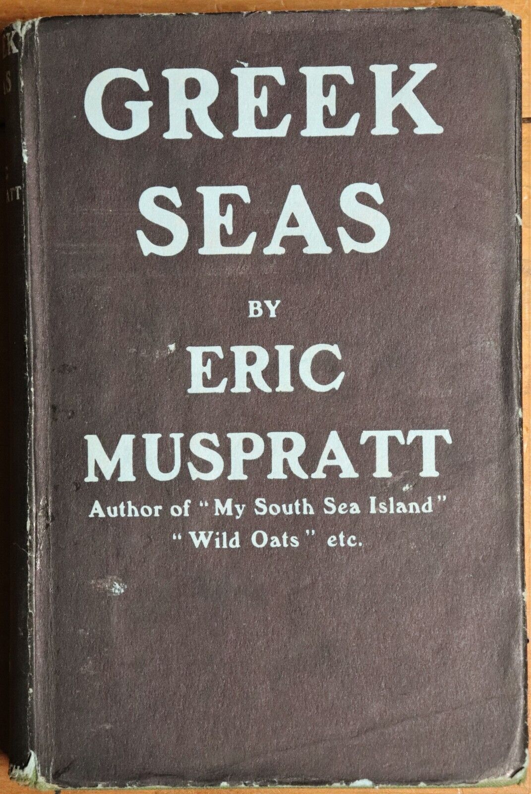 1933 Greek Seas by Eric Muspratt Antique Greek History Book 1st Edition