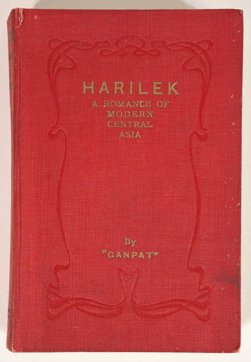 1923 Harilek: Romance Of Central Asia by Ganpat Antique Fiction Book Literature