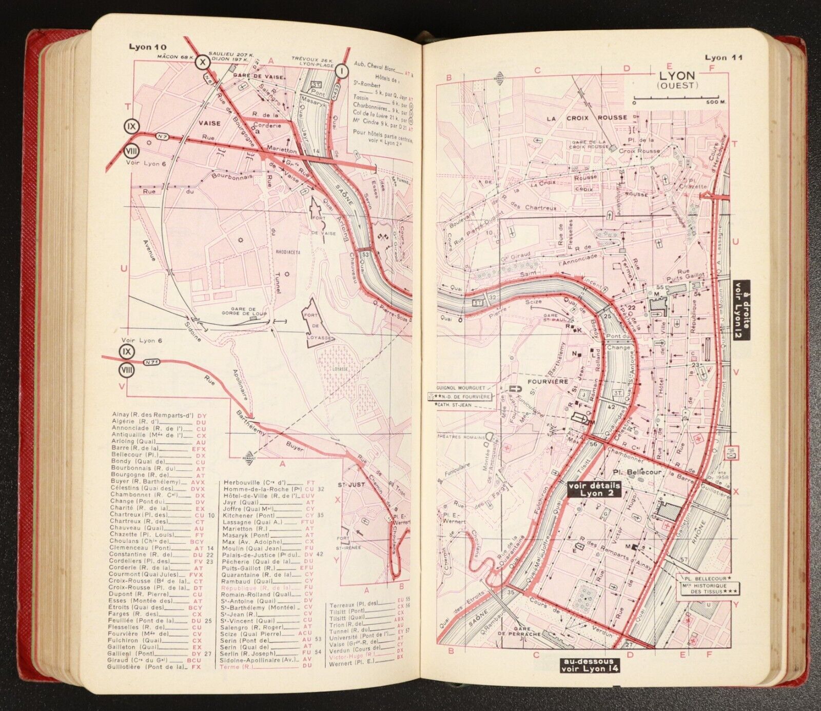 1958 Michelin Guide To France For 1958 Antique Michelin Travel Guide Book w/Maps