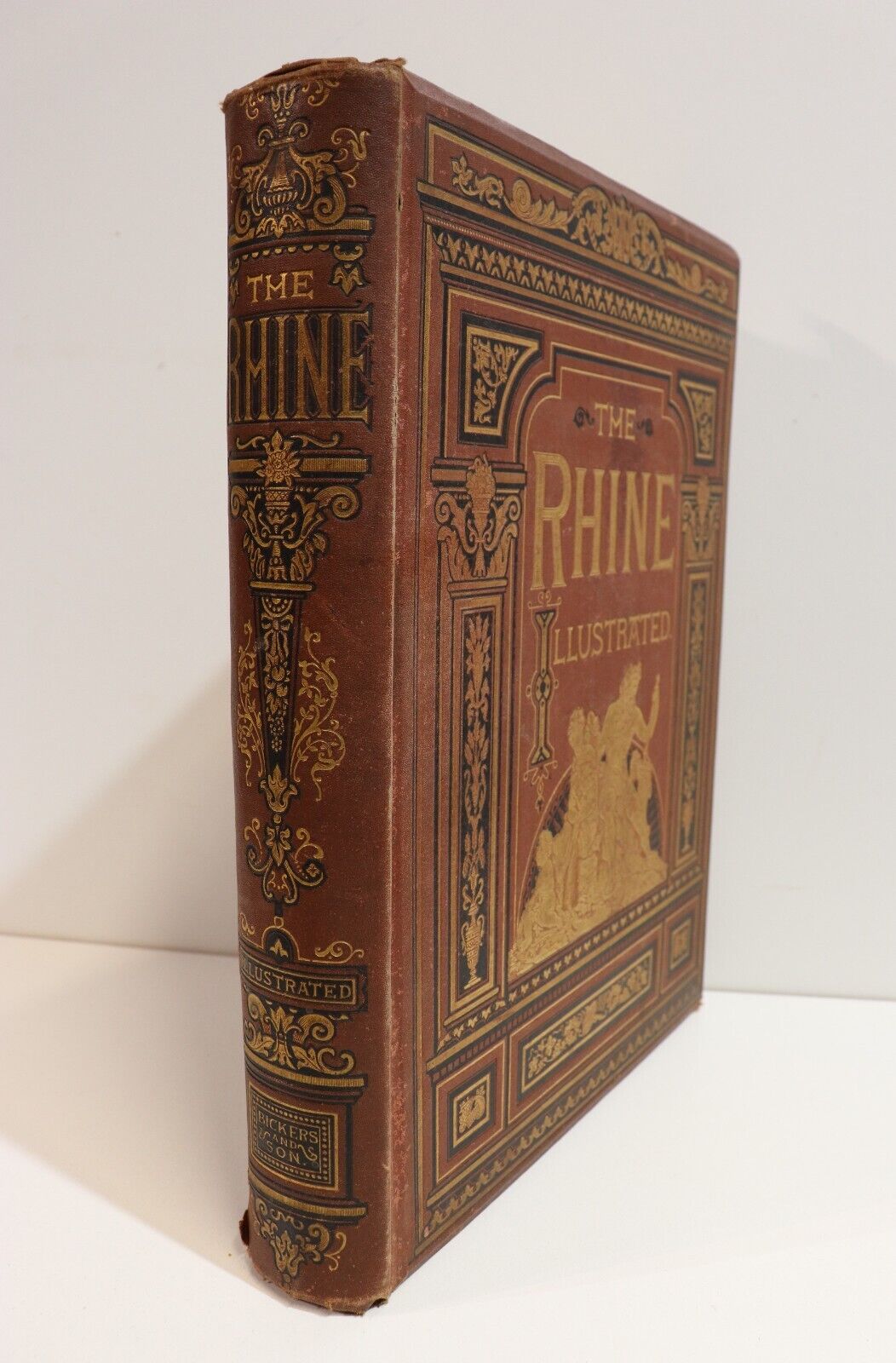 1878 The Rhine: From Source To The Sea by G Bartley Antique Picturesque Book