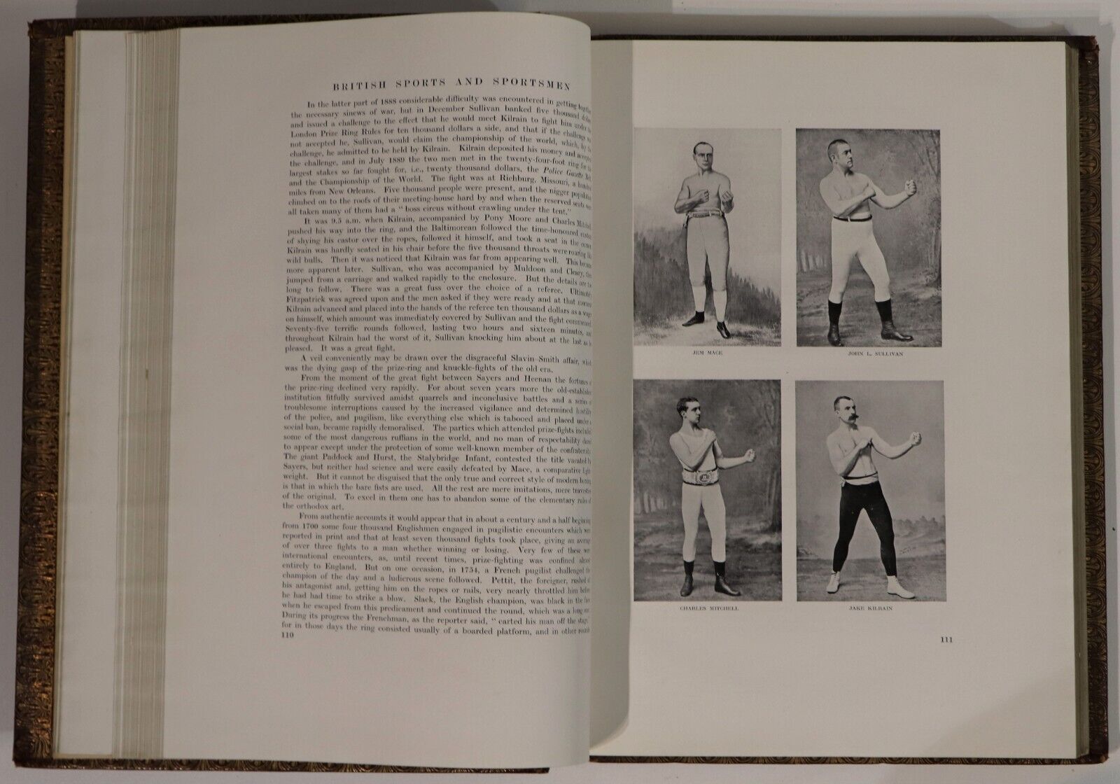 c1920 British Sports & Sportsmen - Athletic Sports - Antique Sports History Book