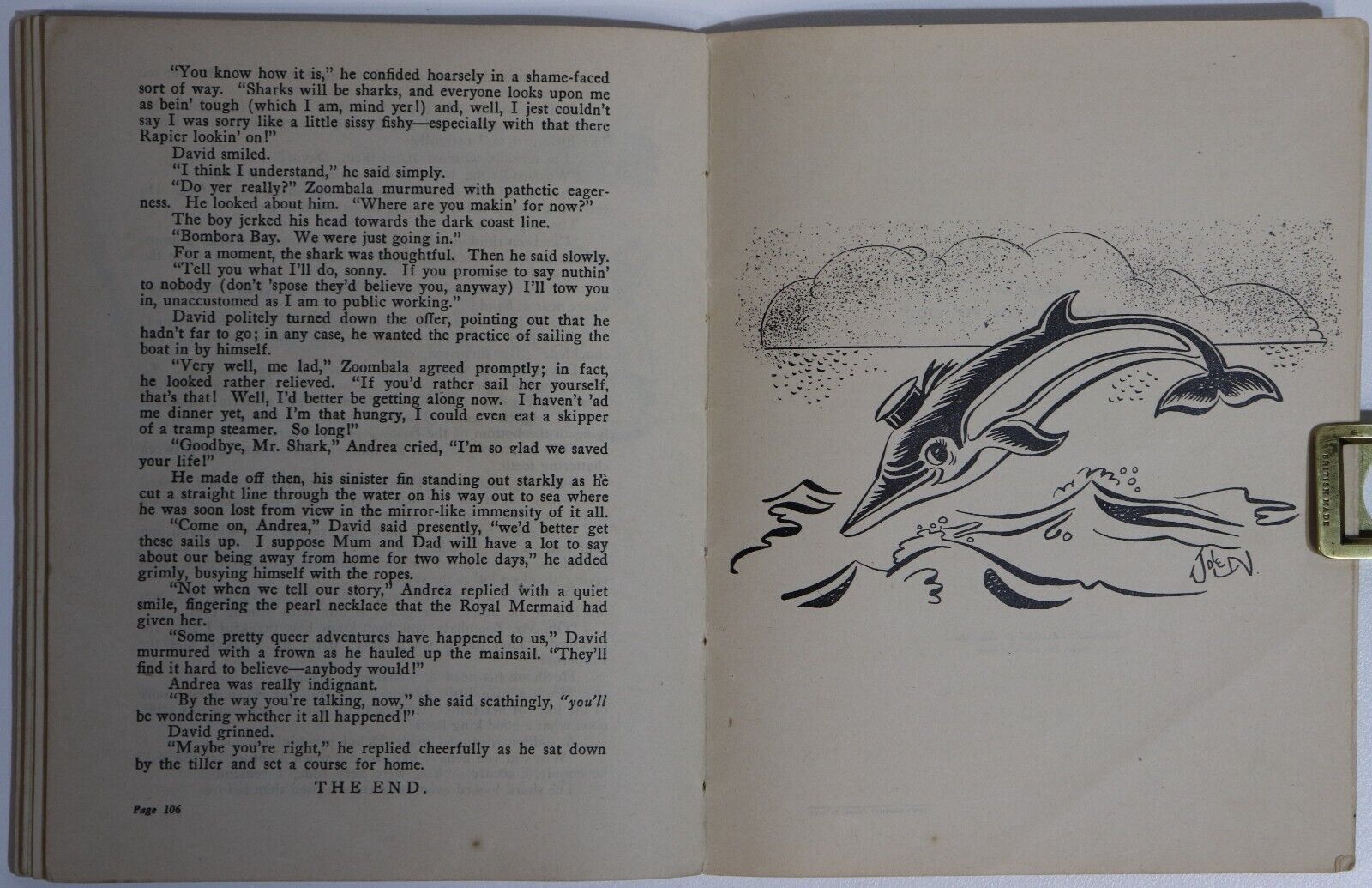 1944 It Began With Dalton The Dolphin by K. Neville Antique Children's Book