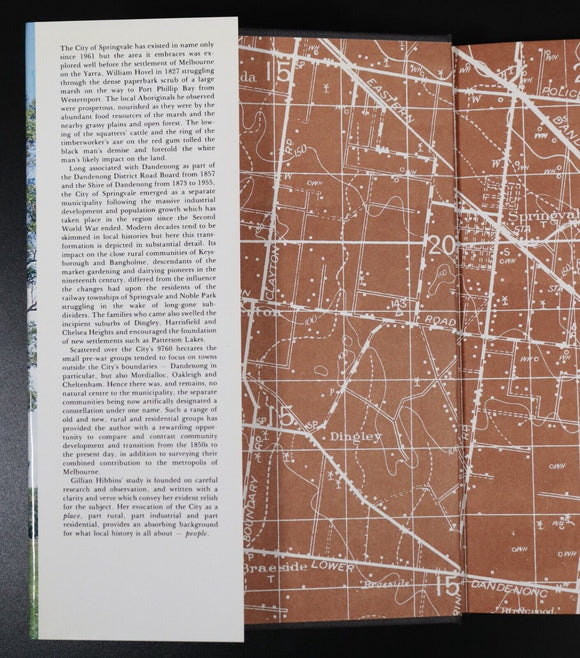 1984 A History Of City Of Springvale by GM Hibbins Melbourne Local History Book