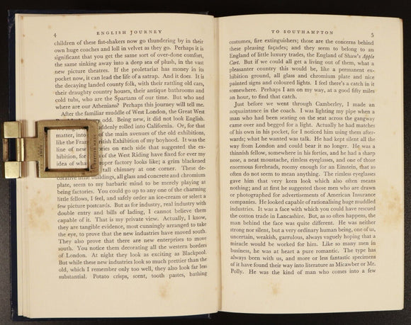 1934 English Journey by JB Priestley 1st Edition British Travel Book