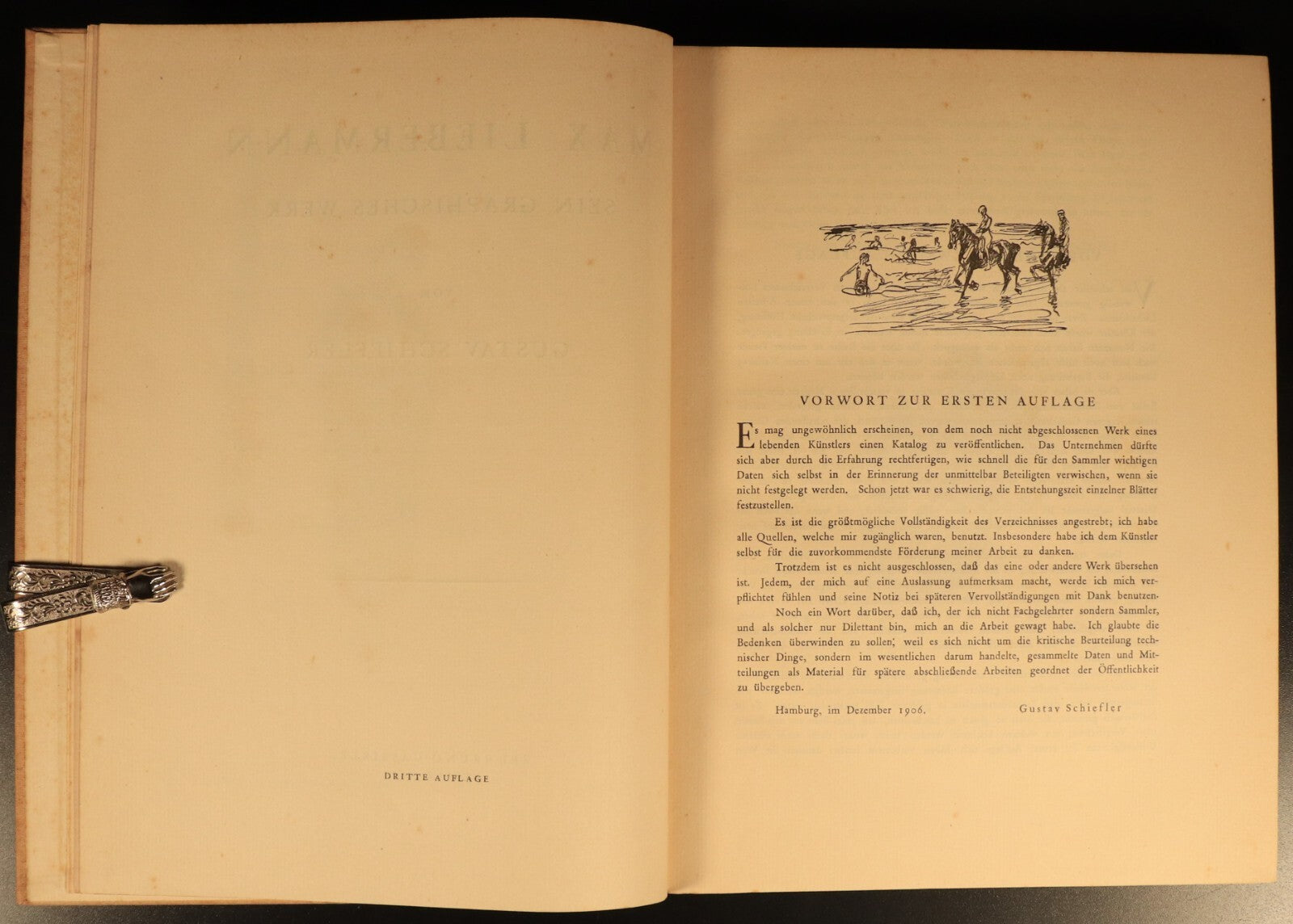 1923 Max Liebermann: Sein graphisches Werk Antique German Art Book G. Scheifler