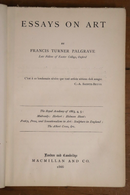 1866 Essays On Art by Francis Turner Palgrave Antique British Art History Book-2