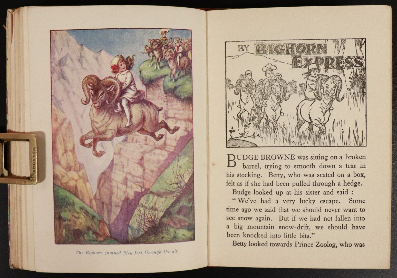 c1935 Budge & Betty At The North Pole Antique British Childrens Book