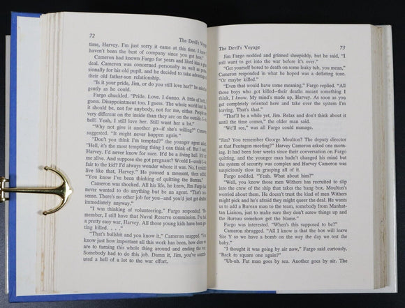 1981 The Devils Voyage by JL Chalker Vintage Military Fiction Book 1st Ed SIGNED