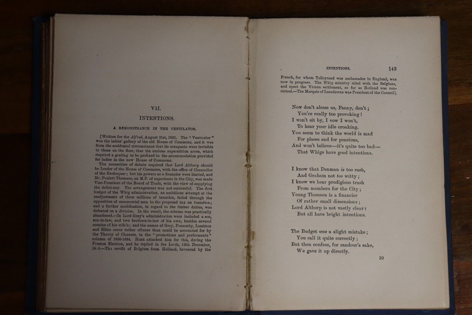 1888 Political & Poems Of Winthrop M. Praed Antique Literature Poetry Book