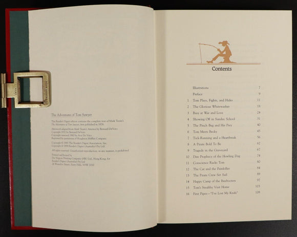 1998 Adventures Of Tom Sawyer by Mark Twain Readers Digest Literature Book