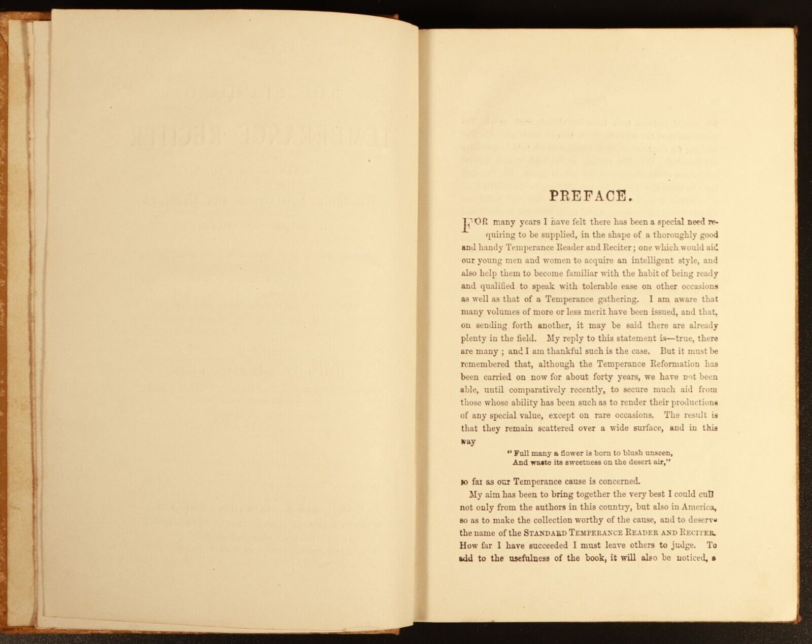 c1890 Kirton's Standard Temperance Reciter Antiquarian English Reference Book