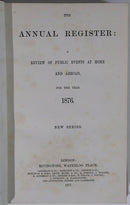 c1876 8vol The Annual Register For Years 1876 to 1894 Antique History Books-3