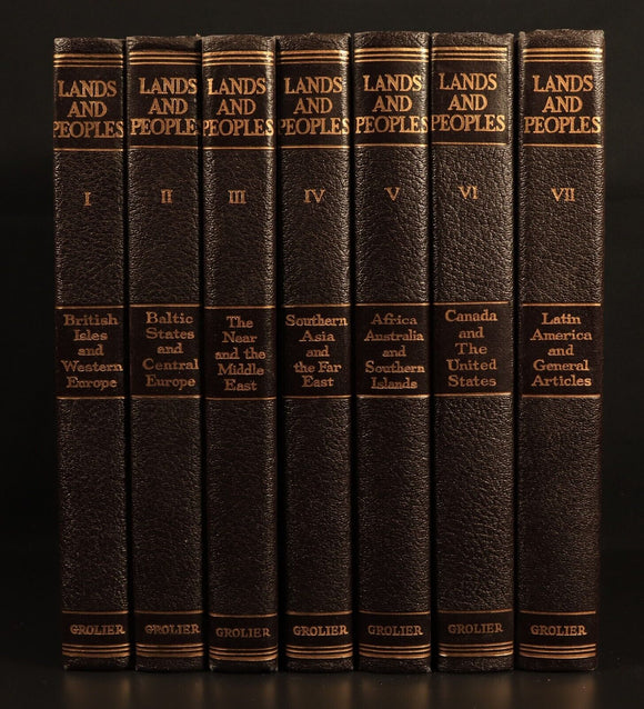 1963 7vol Lands & Peoples World In Color Reference Books Australian Aborigines