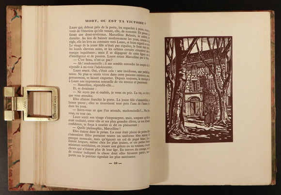 1934 Mort, Où Est Ta Victoire? Ltd Edition French Fiction Book Fine Binding
