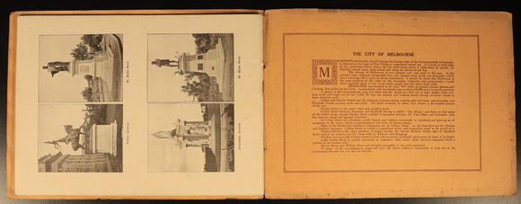 Beautiful Melbourne Views Of Buildings etc c1910 Australian Tourism & Photo Book