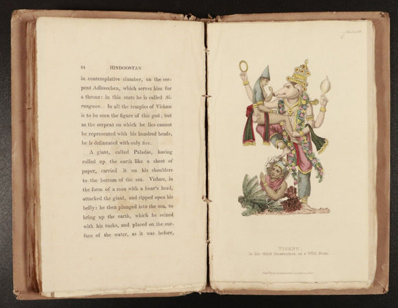 1822 4vol The World In Miniature: Hindoostan by F. Shoberl Antiquarian Books